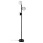 Nordlux Lilly Lampadaires Salon Métal et Verre Noir | Convient pour 3x E14