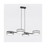 Emibig Hanglamp Drumz Staal Grijs | Geschikt voor 4x E14 - Max 10W