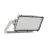 Ledvance LED Floodlight Max Radial 45 Aluminium Grijs 600W 92600lm 45D - 830 Warm Wit | IP66 - Symmetrisch