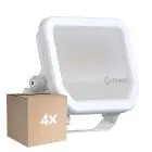 Voordeelpak 4x Ledvance LED Floodlight Aluminium Wit 17W 2400lm 100D - 840 Koel Wit | IP66 - Symmetrisch