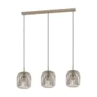 Eglo Hanglamp Romazzina Staal Geschuurd | IP20 - Geschikt voor 3x E27 